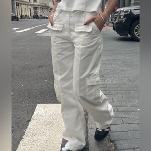 White Brandy Melville Kim Cargo pants
